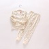 Quần áo trẻ em tại nhà bộ đồ lót mùa thu quần dài áo len cotton quần cotton - Quần áo lót thời trang trẻ em hàn quốc Quần áo lót