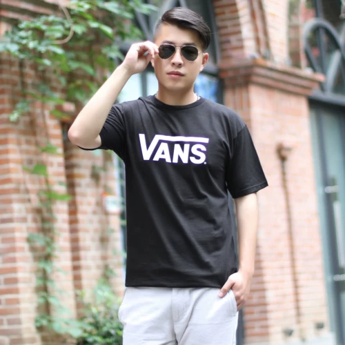 Vans, летняя корзина для покупок для отдыха, классическая модная футболка, короткий рукав