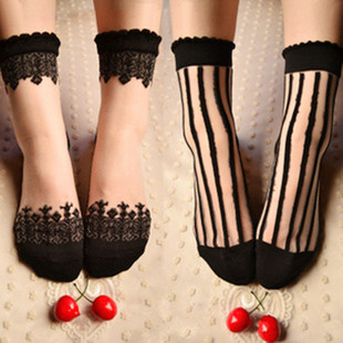 Japanese glossy crystal, tights, socks, simple and elegant design