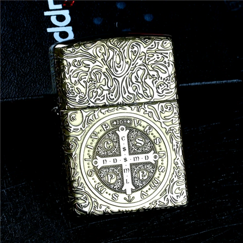 Zippo Zhibao Wind Winder Ligher Pure Mopper Chrome Armor Machin