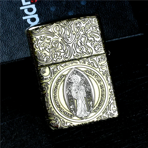 Zippo Zhibao Wind Winder Ligher Pure Mopper Chrome Armor Machin