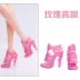 Công chúa búp bê pha lê giày barbie công chúa phụ kiện phổ quát giày giữa khởi động cao gót ăn mặc giày Búp bê / Phụ kiện