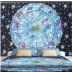 Mandala Bohemian Mười hai chòm sao Tấm thảm phòng ngủ Treo Polyester In Tấm thảm trang trí Khăn trải bàn thảm decor vintage Tapestry
