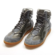 Của nam giới laser khâu giày thủy triều vàng đen cao-top sneakers giày thường # 44350850