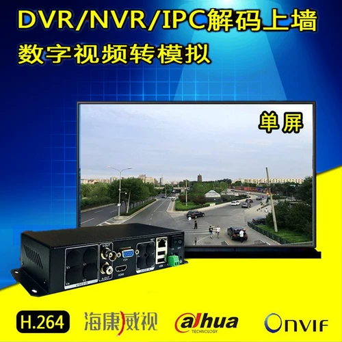 Декодер сетевого видеородера цифровой сети моделирование передачи камеры BNC Onvif Dahua Мониторинг на стене
