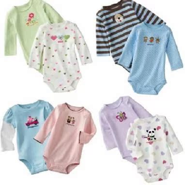 Kate Ha long-sleeved clothes bag fart clothes climbing clothing spring and autumn baby clothes newborn baby coveralls cotton pajamas