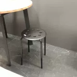 Круглый стул икеа железный обеденный стул может сложить высокие стулья