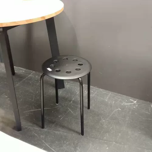 Круглый стул икеа железный обеденный стул может сложить высокие стулья