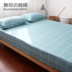 Một mảnh bông chăn đơn giường đôi chăn che 1,5 m 1,8 2.0m ký túc xá 150x200日系格子 - Quilt Covers vỏ chăn Quilt Covers