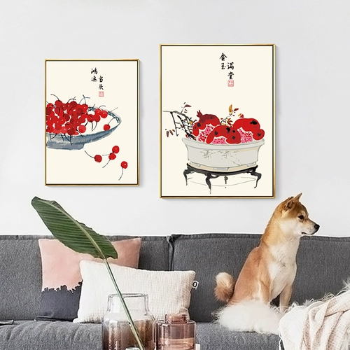 Все, что Ruyi Diy цифровой масляной живопись, наполненный новой китайской гостиной, декоративная живопись китайская живопись китайский стиль древний феншуй