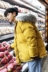 Jiefu Hồng Kông phong cách retro có thể tháo rời cổ áo lông thú của nam giới vài bông coat nam cotton phù hợp với Hồng Kông gió bánh mì dày áo Trang phục Couple