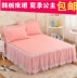 Hàn Quốc phiên bản của giường váy ren mảnh duy nhất công chúa giường trải giường đặt bông dày 1.8 m nệm chống trượt bảo vệ bìa