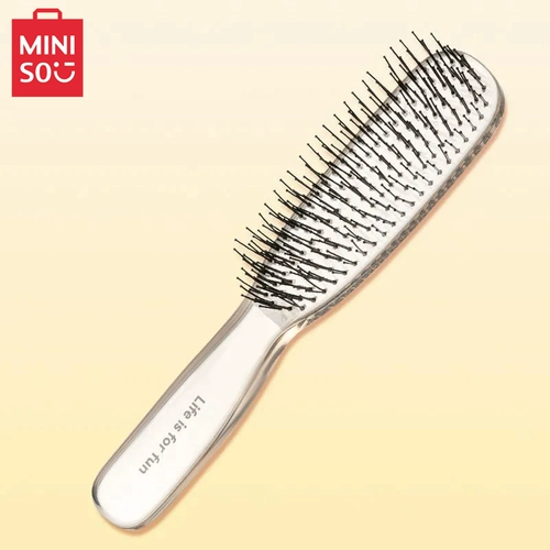 Miniso, массажер для кожи головы для выпрямления волос, кудрявая антистатическая расческа
