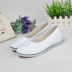 Một thẻ y tá giày trắng nêm sneakers giày của phụ nữ nhỏ màu trắng giày giày của phụ nữ vẻ đẹp giày giày làm việc phụ nữ giầy mọi nữ Plimsolls