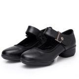 Летние высокие красные туфли, современная танцующая обувь, из натуральной кожи, мягкая подошва