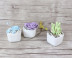 Mini sứ trắng mọng nước origami câu đố hướng dẫn sáng tạo DIY sản xuất quà tặng Yan giấy phù hợp với gói vật liệu đồ dùng mầm non tự làm Handmade / Creative DIY