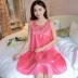 Băng lụa đồ ngủ 2018 mô hình vụ nổ mùa hè không tay ladies sexy nightdress thở vòng cổ phần mỏng Xiêm dịch vụ nhà váy lanh mặc hè Đêm đầm