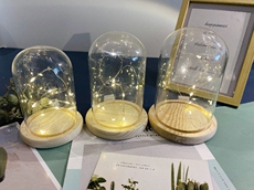 Ароматерапия Пылезащитный чехол 透明新款清新中国大陆赠灯带玻璃罩防尘罩香薰蜡烛灭烛罩展示盒