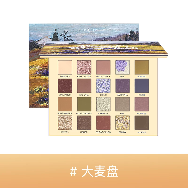 Новый цвет! JUDYDOLL Orange Blippot Diren 20 Colors Eye Shadow Damic Pearl Light Black Oil Painted Pink Powder Lake