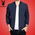 Playboy trai áo khoác Hàn Quốc phiên bản của xu hướng của nam giới hoang dã 2018 mùa thu áo khoác mới áo khoác nam giản dị đẹp trai áo bomber Áo khoác