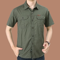 8808 Армейский зеленый (хлопок с коротким рукавом)