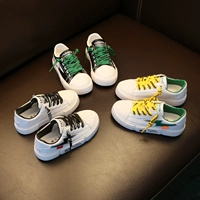 Детские кроссовки для мальчиков, повседневная обувь, белая обувь, в корейском стиле, подходит для подростков