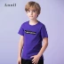 Quần áo trẻ em Annai cotton cổ tròn tay ngắn tay 2019 hè phong cách mới - Áo thun áo phông bé trai 1 tuổi Áo thun
