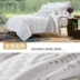 Xuất khẩu bông Châu Âu giường bìa trắng thêu quilting là ba mảnh bông điều hòa không khí là mùa hè mát mẻ giường đôi
