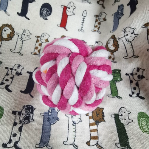 Pet Dog красочная хлопчатобумажная веревка игрушка баллон хлопковой веревка тканые игрушки шлифование шарико