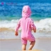 Úc Rashoodz trẻ nhỏ áo dài tay áo chống nắng dây kéo áo tắm một mảnh áo tắm bé đi biển - Đồ bơi trẻ em