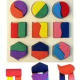 Геометрический конструктор, игрушка, деревянная трехмерная головоломка, раннее развитие, 3 лет