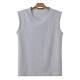 Của nam giới phương thức mùa hè phần mỏng không tay t-shirt XL chất béo chất béo vest vest màu rắn bông rộng vai vest áo ba lỗ tập gym nam Áo vest cotton