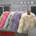 2018 chống mùa đặc biệt cung cấp Slim 100% bất rabbit fur cỏ giải phóng mặt bằng mới của Hàn Quốc phụ nữ chín điểm tay áo ngắn áo áo dạ lông cừu nữ đẹp Faux Fur