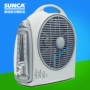 SUNCA Xinjia chiếu sáng quạt sạc bàn học sinh lưu trữ quạt hộ gia đình 10 inch im lặng ngoài trời máy tính để bàn di động - Quạt điện quạt trần đèn hiện đại