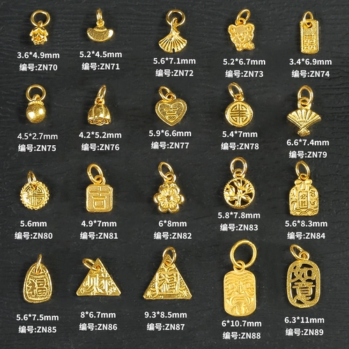 Золотой браслет ручной работы, золотая подвеска, аксессуары, DIY