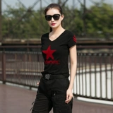 Дорожная камуфляжная черная футболка, лонгслив, V-образный вырез