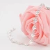 S925 sterling bạc nữ vòng tay nữ Nhật Bản và Hàn Quốc đơn giản ngọt ngào hoa hồng vòng tay bạc quà tặng quà sinh nhật chữ