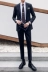 Bộ đồ sọc thời trang Hàn Quốc phù hợp với người đàn ông tự tu phù hợp Phiên bản Hàn Quốc của bộ đồ nhỏ hai bộ áo thủy triều Anh - Suit phù hợp Suit phù hợp