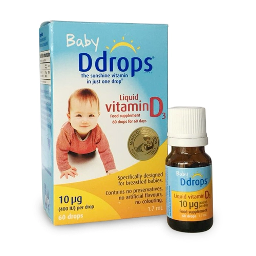 Британская версия Канады Baby DDROPS D3 Новый ребенок витамин D3 Baby VD Dimension D Дополнительная капля