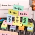 đồ chơi trẻ em mẫu giáo, số lượng các thanh đếm số Ngoài số học kỹ thuật số và giảng dạy trừ toán trợ khối domino 3 6 Đồ chơi bằng gỗ