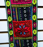 Этническая ткань, подвесной органайзер, сумка для хранения, этнический стиль, из хлопка и льна