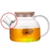 Trà thủy tinh đặt ấm trà phụ kiện ấm trà đặc biệt vòi kim loại lọc lưới thép không gỉ mùa xuân có thể thay thế các lót cốc uống trà có nắp đậy Trà sứ