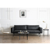 Khác da Scandinavian sofa da bò đầy đủ da sofa da hiện đại nhỏ gọn kết hợp ba chữ số - Ghế sô pha sofa mini cho nhà nhỏ Ghế sô pha