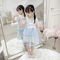 Quần áo mùa hè cho bé sen Hanfu 1 m 1 đến 1 m 2 3 4 5 Váy hè cho bé lớn dễ thương siêu lửa thoải mái - Khác thời trang bé gái