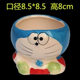 Мультяшный цветочный горшок в форме цветка, керамические маленькие декоративные цветы