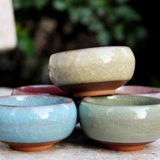 Многоцветный керамический креативный маленький цветочный горшок