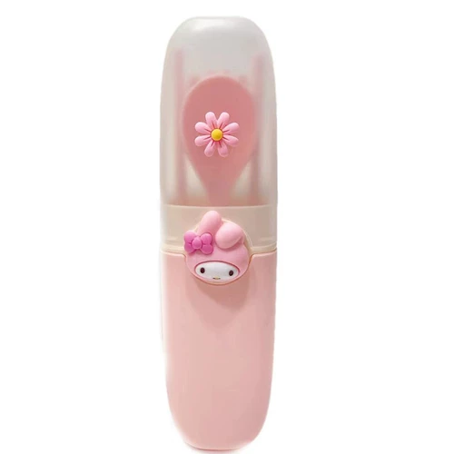 Свежий экологичный портативный комплект для школьников и студентов, детские палочки для еды, милая посуда, новая коллекция, 3 предмета