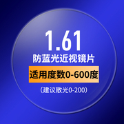 Chuan Jiutang 1.61 cận thị chống-màu xanh ống kính chống bức xạ kính kính aspherical máy tính bảo vệ mắt ống kính