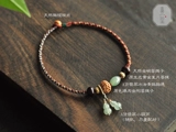 Оригинальное ретро ювелирное украшение ручной работы, изумрудная реплика, браслет на ногу