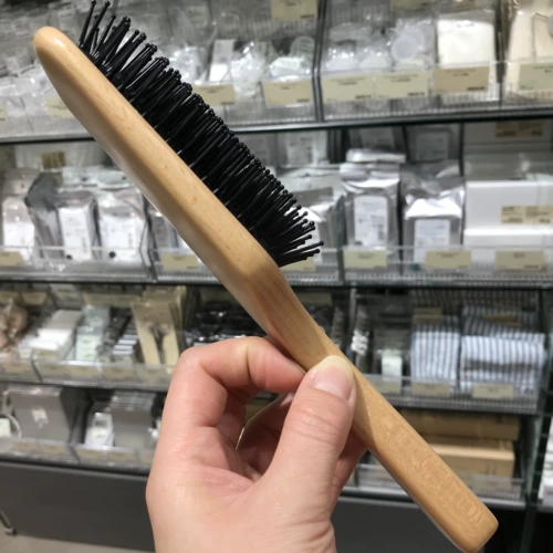 Muji, деревянная лечебная расческа для кожи головы, массажер, Гонконг